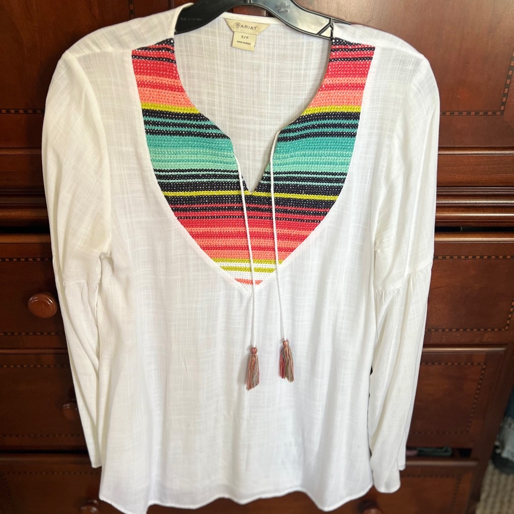 Ariat Serape White Tunic